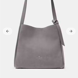 Kate Spade Elegant Gray Shoulder Bag